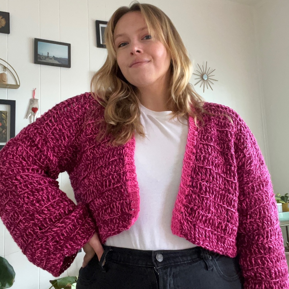 Handmade crochet cardigan